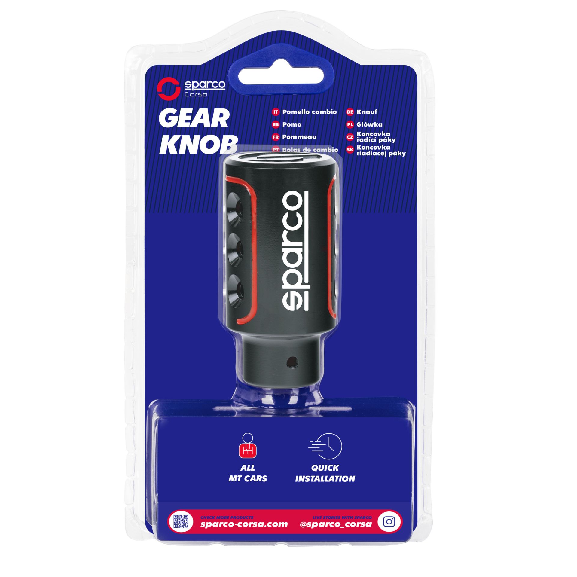 products/1228/sportska rucica menjaca sparco oprema.jpg - SPARCO RUČICA MENJAČA 0103 - RACING STYLE - Crna - Xenon Svetla Beograd